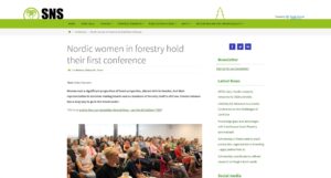 Läs mer om artikeln Nordic women in forestry hold their first conference