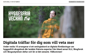 Läs mer om artikeln Skogsstyrelsens nyhetsbrev nr. 4 – 2025
